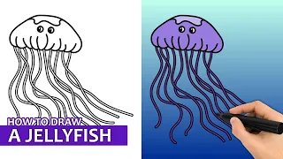 How To Draw A Jellyfish (Easy Drawing Tutorial)