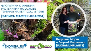 Мастер-класс с Florariumplants по созданию флорариума с растениями на основе террариума Repti Zoo.