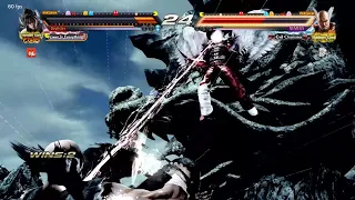 Devil Jin goes crazy against Nemesis Heihachi!