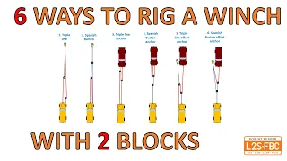 6 ways to rig a 4x4 winch using 2 snatch blocks