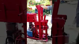 The cheapest hydraulic compressed earth soil clay cement interlocking brick making machinery
