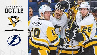 GAME RECAP: Penguins vs. Lightning (10.12.21) | A Big Win on Banner Night