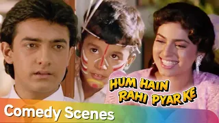 Best of Comedy Scenes | Movie Hum Hain Rahi Pyar Ke | Aamir Khan - Juhi Chawla - Kunal Khemu