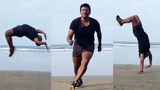 Puneeth Rajkumar Marvellous Backflip Workout Video | Appu Memories