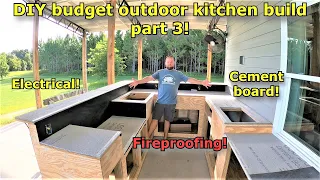 DIY budget outdoor kitchen build part 3! #Vevor #619