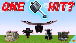 Can Mace ONE-HIT Every BOSS in Minecraft? (Ender Dragon, Wither, Warden...)