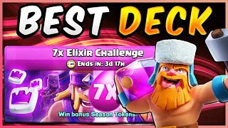 BEST DECK for 7X ELIXIR CHALLENGE! — Clash Royale