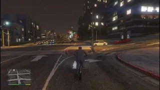 GTA 5 but Michael is riding a bike