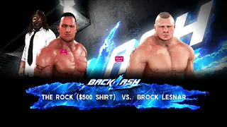 WWE 2K20 The Rock Vs Brock Lesnar