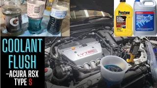 How to do a Complete Radiator Coolant Flush- Acura RSX Type S