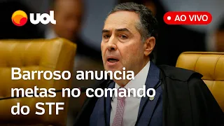 🔴 Barroso ao vivo: Presidente do STF anuncia metas e prioridades do Supremo durante sua gestão