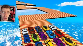 GTA V Online: CORRIDA VAI E VOLTA com a pista ZIG-ZAG (cai tudo)