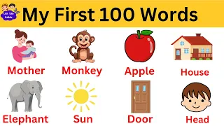 My First 100 Words in English for kids and children/English Vocabulary Learning/@laalaakiddo