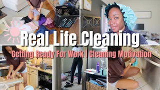 ☀️NEW REAL LIFE CLEAN WITH ME | Messy House | Cleaning Motivation | Work Week