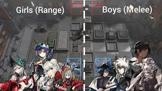 [Arknights] S9-1 Girls(Range) VS Boys(Melee)