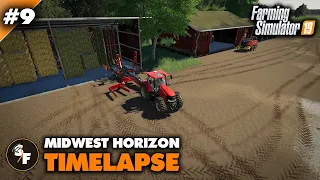 FS19 Midwest Horizon Timelapse #9 Stocking Up On Hay Bales