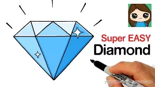 How to Draw a Diamond Super Easy