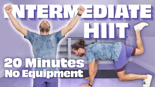 20 Minute NO EQUIPMENT Intermediate HIIT | The Body Coach TV
