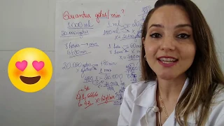 Cálculo de Medicamento com REGRA DE TRÊS - Aula 08