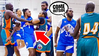 HUGE FIGHT Breaks Out! Trash Talkers Were Ready To FIGHT... GONE WILD! (5v5 Basketball)
