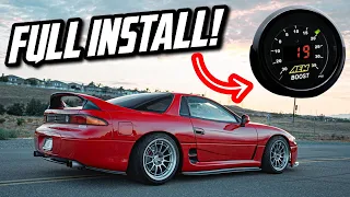 MITSUBISHI 3000GT VR4 BOOST GAUGE INSTALL!! | MSD IGNITION WIRES