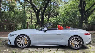 소프트 탑에 내려 앉는 빗소리란... (feat. AMG SL 63 4M+)