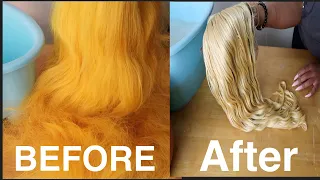 HOW TO REMOVE COLOR FROM WIG! QUICK, EASY & AFFORDABLE