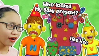 Vlad & Niki - 12 Locks - Who Locked Niki's Birthday Present???