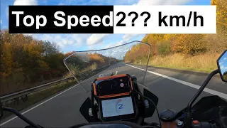 KTM 1290 Super Adventure R GERMAN HIGHWAY AND TOP SPEED !!!