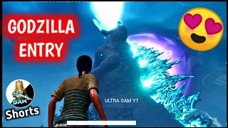 GODZILLA ENTRY IN PUBG MOBILE 🔥 PUBG GODZILLA VS KONG 🔥 ULTRA SAM #shorts