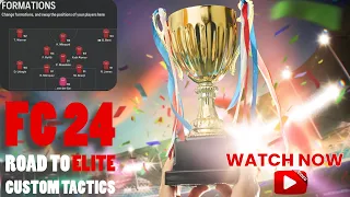 How Average Players Reach Elite Division in FC 24 only with help of Custom Tactics!