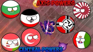 ⚔️ Empires in nutshell🗺️🏴‍☠️|All Part|Central Powers vs Axis:Clash!💥🌟|#shorts #countryballs #mapping