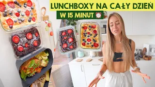 ZROBIŁAM LUNCHBOXY W 15 MINUT NA CAŁY DZIEŃ / W tym 2 ciasta 😳