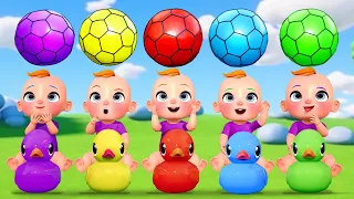 Rain Rain Go Away & Color Balls + More Nursery Rhymes & Kids Songs | Luco Burmon Kids Song