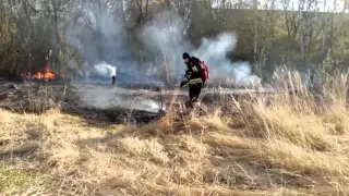 Пожар в Твери на берегу Тьмаки.
