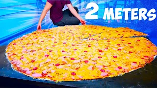 I Made A Giant  2 Meter Pizza