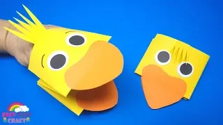 How to Make a Paper Chick Puppet | Easter Craft for Kids