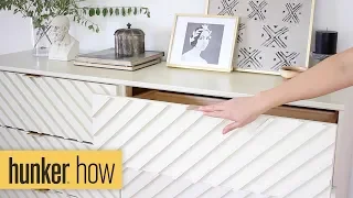 DIY IKEA Chevron Dresser Hack