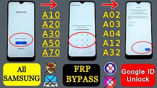 All Samsung A02,A03,A04,A10,A30,A20,A50,A12 FRP Bypass | Google Account Unlock Samsung Android 12