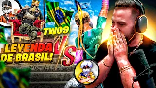 TWO9 VS ASSIAS FF | ME ENFRENTO AL  JUGADOR MAS TEMIDO DE BRASIL EN PVP😱