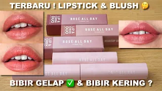 ROSE ALL DAY LIP & CHEEK DUO UNTUK BIBIR GELAP PIGMENTED BANGET 😃 BIBIR KERING ? | Maria Soelisty