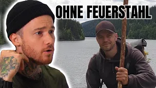 7 VS WILD Selbstversuch OHNE Feuerstahl im Thüringer Wald - TEIL 1 | Fabio Schäfer reagiert