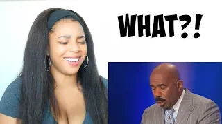 10 FAMILY FEUD PODIUM ANSWERS & MOMENTS STEVE HARVEY GOT CONFUSED OR LAUGHED OVER | Reaction