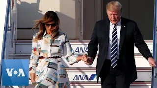 President Trump and First Lady arrives in Japan for a four-day trip