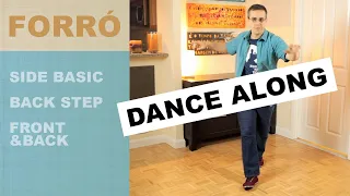 DANCE ALONG forró & practice TRANSITION of BASIC STEPS to a medium tempo xote (for beginners)