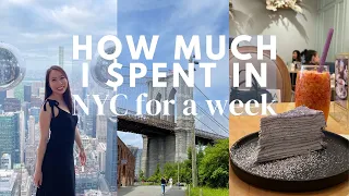 How much $ I spent in New York City for a week! VLOG