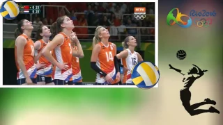 China vs Netherlands Women's Volleyball Semifinals RIO 2016 Olympics