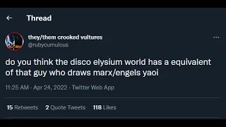 Disco Elysium Worldbuilder shares thoughts about Elysium Communist Gay Erotica