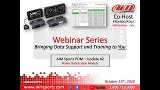 1-58 AiM Sports PDM Update #2 - Live Webinar with Fabrizio Rizzi - 10/15/2020