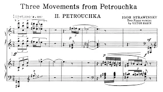 Igor Stravinsky - arr. Victor Babin - Three Movements from Petrushka - II. Petrushka (score video)